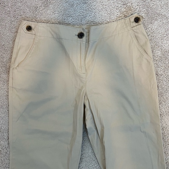 Talbots Women’s Beige Chino Pants Size 12P - Picture 3 of 12